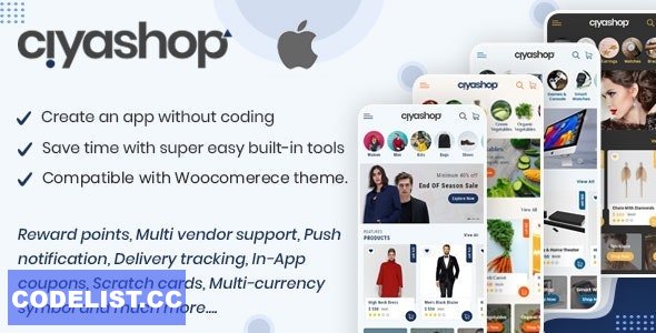 CiyaShop v4.13 - Native iOS Application based on WooCommerce