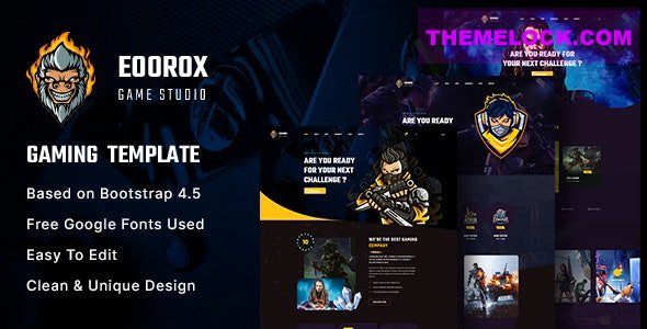 Eoorox v1.0.2 - Gaming and eSports HTML5 Template