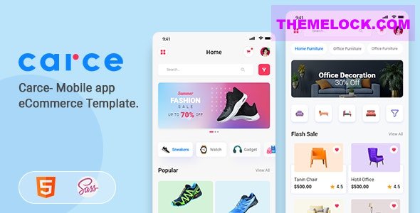 Carce v1.0 - Mobile app eCommerce Template