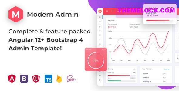 Modern Admin v3.3 - Angular 13+ Bootstrap 4 Admin Dashboard Template