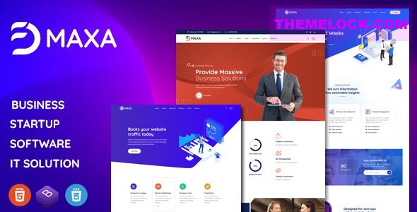 Maxa v1.0.4 - Multipurpose Landing Page Template