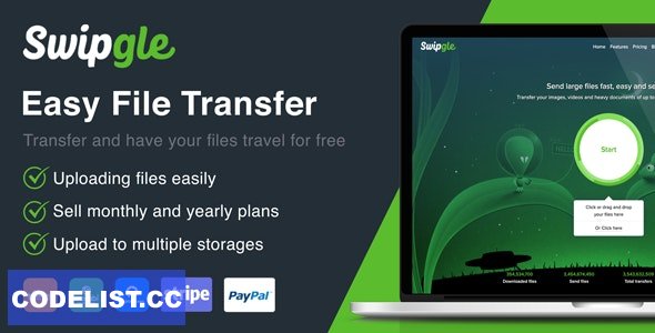 Swipgle v2.0 - Easy File Transfer (SAAS)