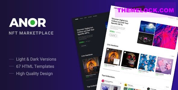 Anor v1.0 - NFT Marketplace HTML Template