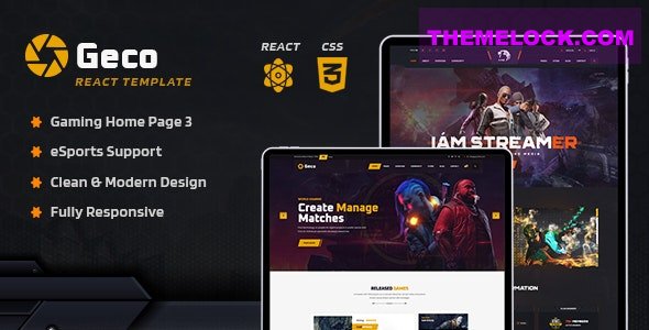 Download Geco v1.0 – eSports Gaming React JS Template | Free Nulled Scripts