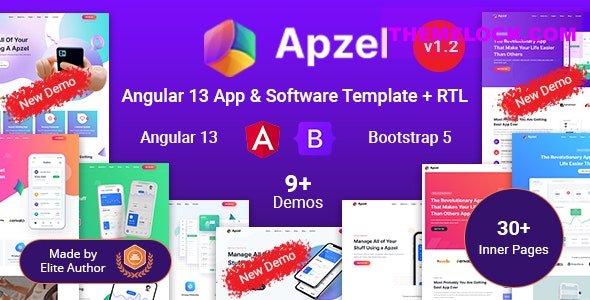 Download Apzel – Angular 13 App & SaaS Software Startup Template | Free Nulled Scripts