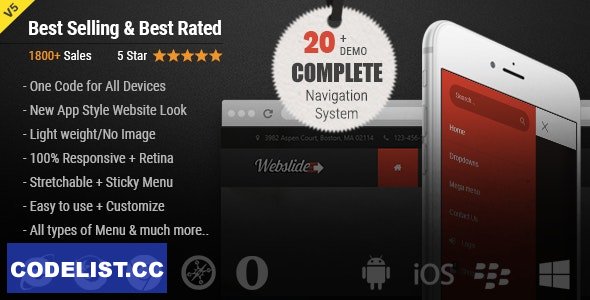 Web Slide v5.5 - Responsive Mega Menu for Bootstrap 3+