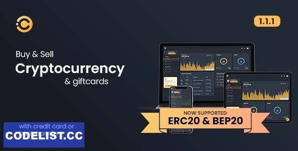 Cryptitan v1.1.3 - Crypto Multi-featured Exchange with ERC20 & BEP20 Crypto Support - Giftcard Marketplace - nulled