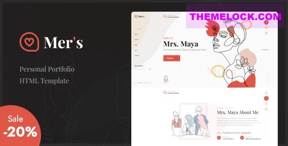 Mer's v1.0 - Personal Portfolio HTML Template