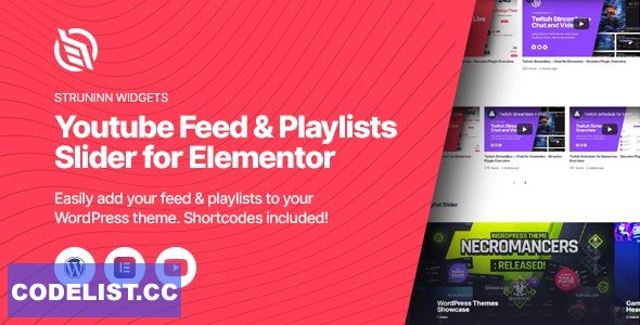 Struninn - Youtube Feed and Playlists Slider v1.0.0