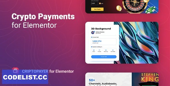 Criptopayer v1.0.0 – Crypto Payment Button for Elementor