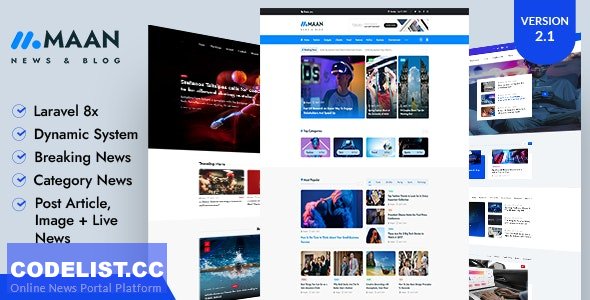 Maan News v2.0.1 - Laravel Magazine Blog & News PHP Script