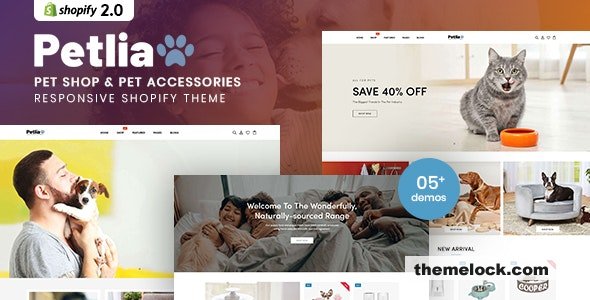 Petlia v1.0 - Pet Shop & Pet Accessories Responsive Shopify Theme