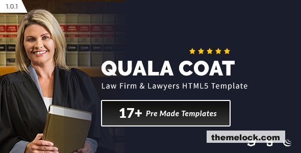 Quala Coat v1.0.1 - Law Firm & Lawyers HTML5 Template