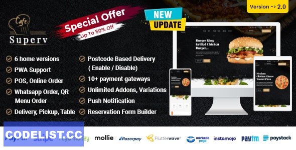 Superv v2.0 - Restaurant Website Management with QR Code Menu