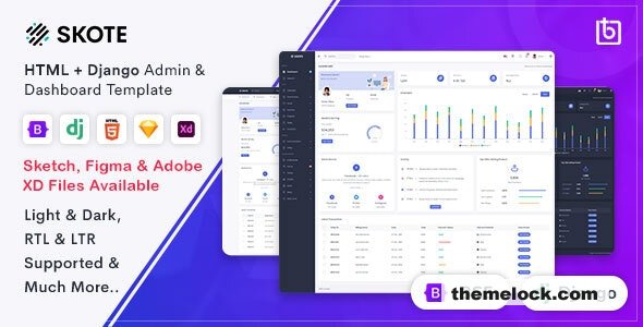Download Skote v3.3.0 – HTML & Django Admin Dashboard Template | Free Nulled Scripts
