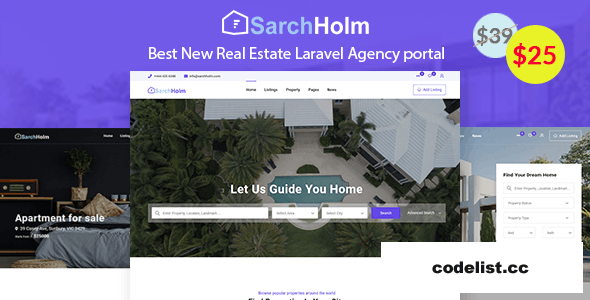 Download Sarchholm v2.0.1 – real estate laravel multilingual agency portal | Free Nulled Scripts