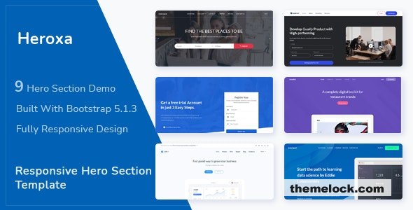 Heroxa v1.0 - Responsive Hero Section Template