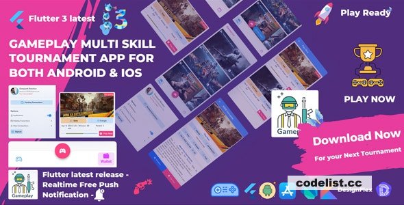 Gameplay Multi Skill Tournament App for Android & IOS - Flutter 3 v1.0.2