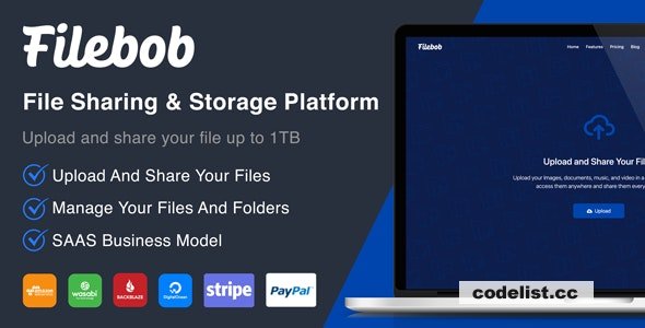 Download Filebob v1.4.0 – File Sharing And Storage Platform (SAAS) | Free Nulled Scripts