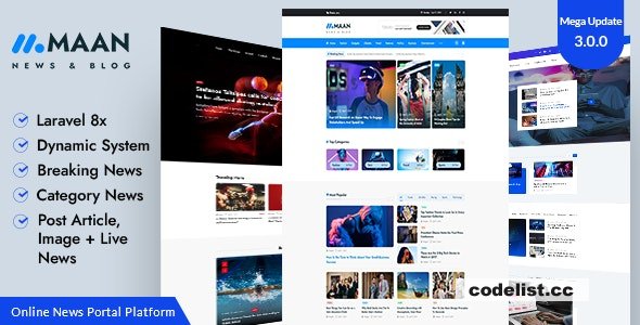 Maan News v3.0 - Laravel Magazine Blog & News PHP Script