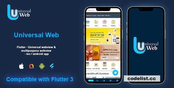 Flutter UniversalWeb Multi-Purpose Android / iOS Application v1.1