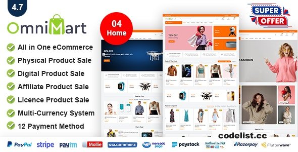 Download OmniMart v4.7 – eCommerce CMS – Laravel eCommerce script – nulled | Free Nulled Scripts