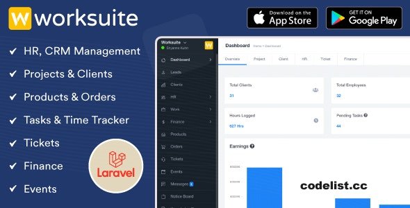 Download WORKSUITE v5.1.9 – HR, CRM and Project Management – nulled | Free Nulled Scripts