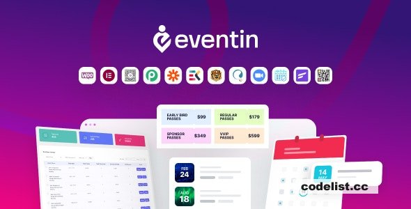 WP Eventin v3.3.27 - Events Manager & Tickets Selling Plugin for WooCommerce