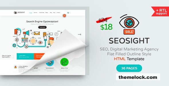 Seosight v2.0 - SEO, Digital Marketing Agency HTML Template