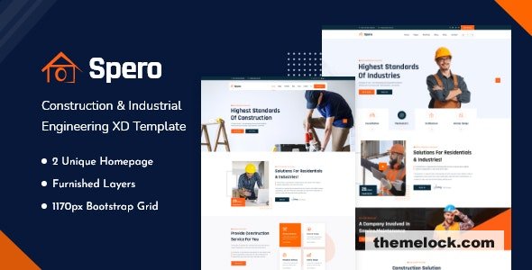 Spero v1.0 - Construction Industry XD Template