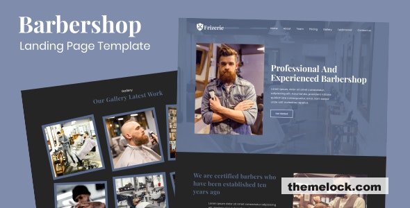 Frizerie v1.0 - Barbershop Landing Page Template