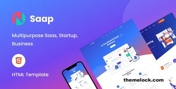 Saap v1.0 - Saas & Software HTML Template