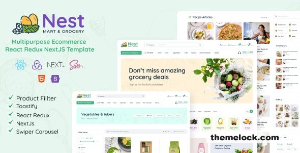 Nest v4.0 - React Redux NextJS Multipurpose Ecommerce Template