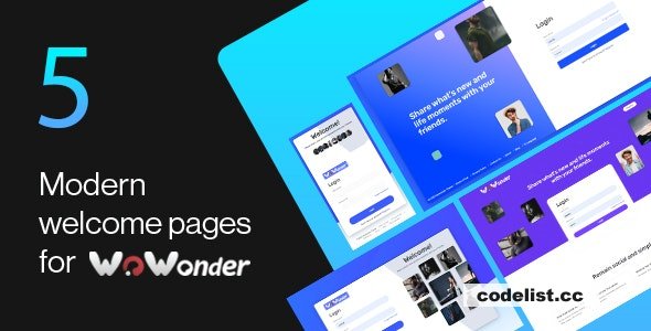 Download Wonderful v1.2 – The Ultimate Welcome Page Themes For WoWonder | Free Nulled Scripts