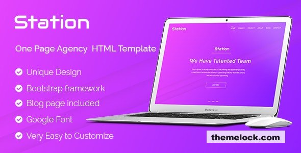 Station - Agency HTML Template