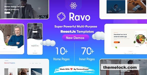 Ravo v1.0 - React Multipurpose Creative Template