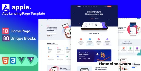 Download Appie – Vue JS App Landing Page | Free Nulled Scripts
