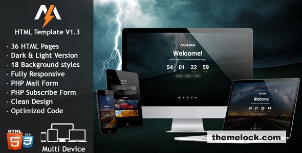 Molnia - Coming Soon HTML Template