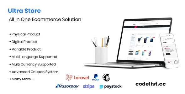 Download Ultra Store v1.3 – Multi Language Ecommerce System | Free Nulled Scripts