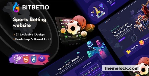Bitbetio v1.0 - Sports Betting Website HTML Template
