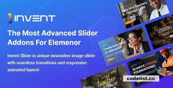 Invent Slider for Elementor v1.0