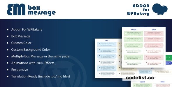 Box Message v1.0 - Addons for WPBakery Page Builder WordPress Plugin