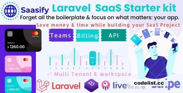 Download Saasify v2.0 – advance Laravel SaaS Starter kit | Free Nulled Scripts