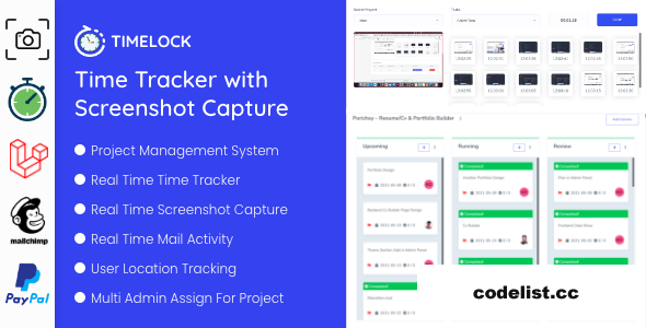 Download Timelock v1.5 – Project Management System With Screenshot Capture | Free Nulled Scripts
