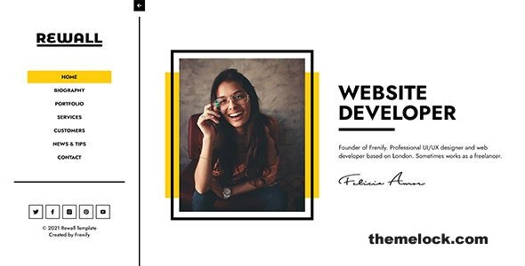 Rewall v1.0 - Personal Portfolio Template