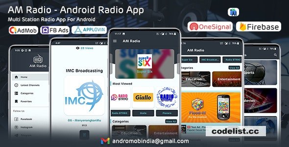 AM Radio v1.0 - Android Multiple Radio Channels App