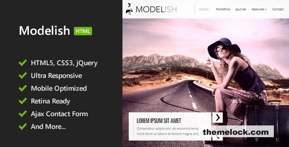 Modelish - HTML5 Site Template