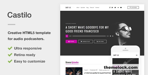 Castilo - Audio Podcast HTML Site Template