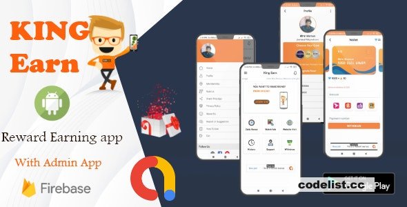 KingEarn v3.0 - Android Rewards Earning App With Admin App