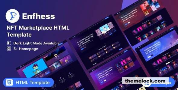Enfhess v1.0 - NFT Marketplace HTML Template
